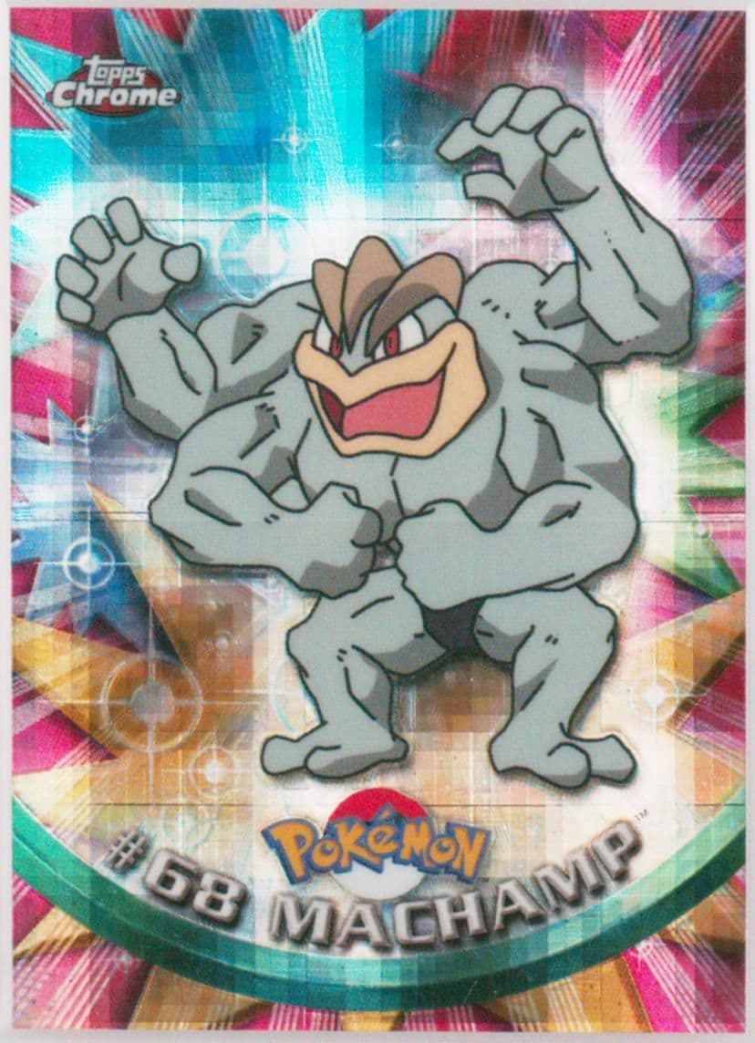 Machamp Tekno (68) 2000 Topps Chrome Pokemon T.V.