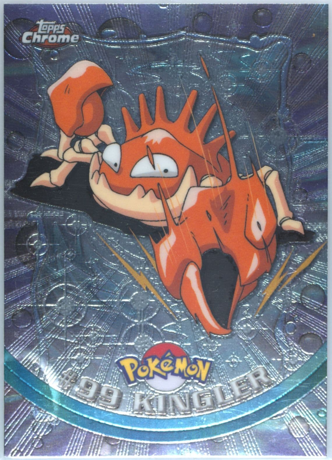 Kingler (99) 2000 Topps Chrome Pokemon T.V.