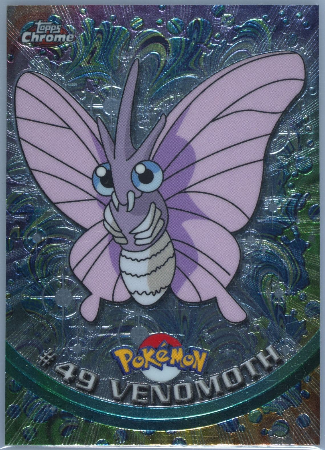 Venomoth (49) 2000 Topps Chrome Pokemon T.V.