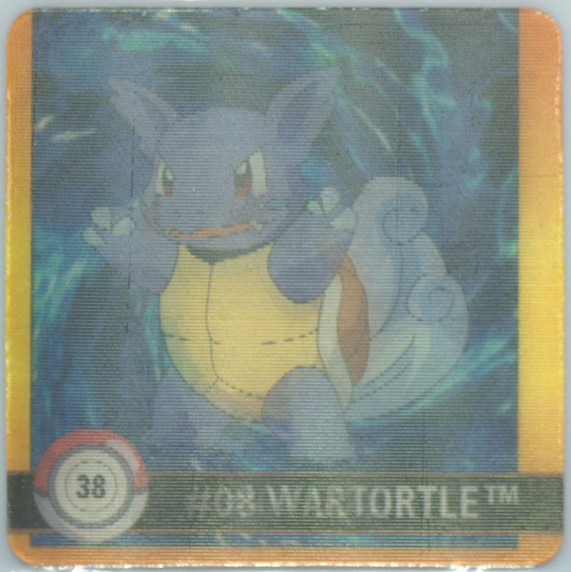 Squirtle/Wartortle (38) 1999 Pokemon Action Flipz Premier Edition