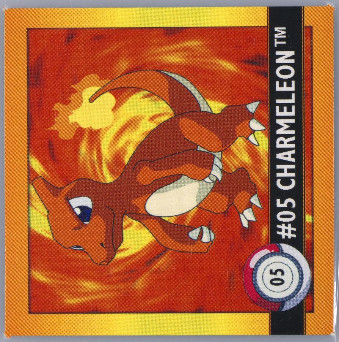 Charmeleon (5) 1999 Pokemon Stickers Series 1