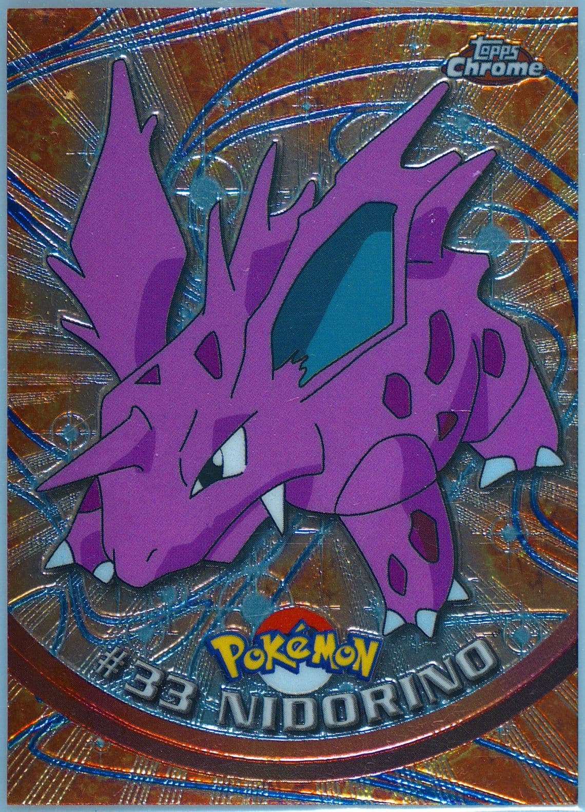 Nidorino (33) 2000 Topps Chrome Pokemon T.V.