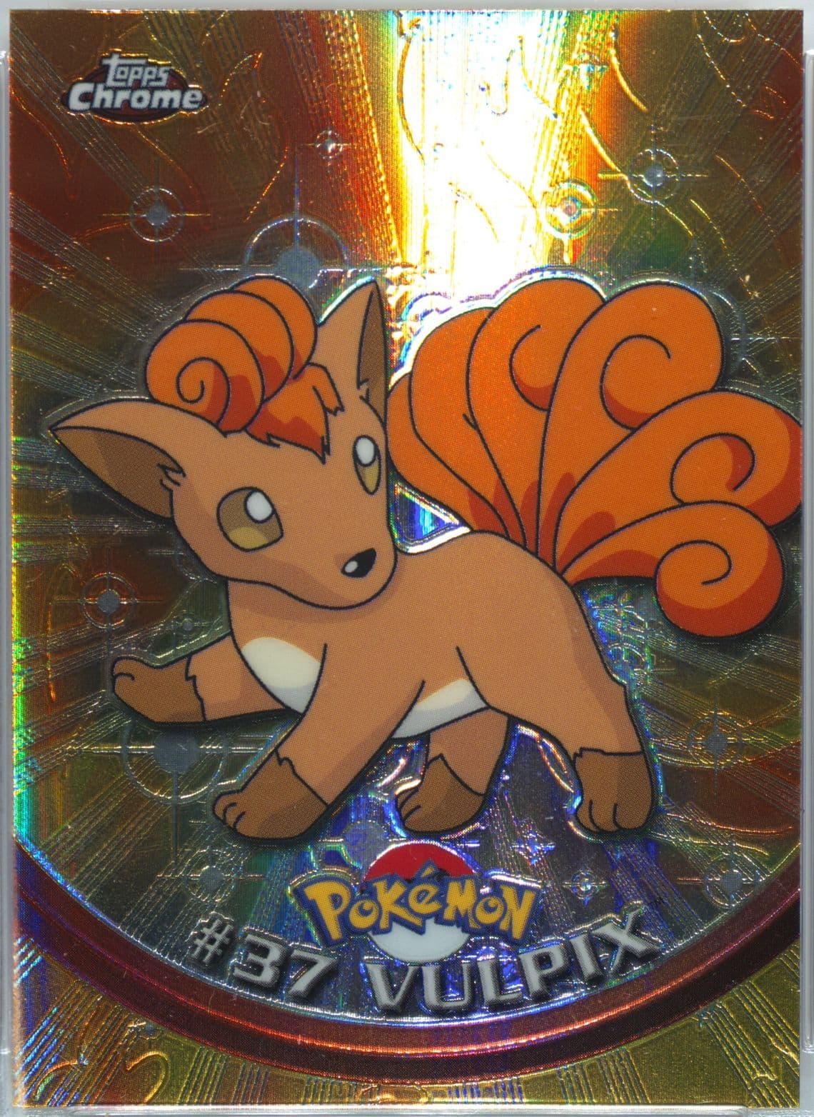 Vulpix Spectra (37) 2000 Topps Chrome Pokemon T.V.