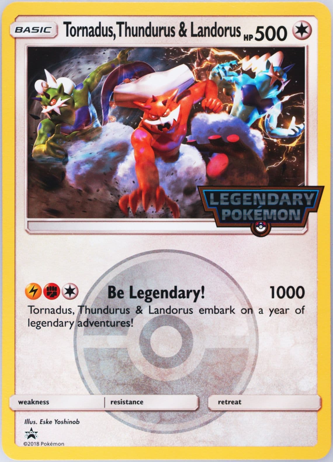 Tornadus, Thundurus & Landorus Forces of Nature GX Premium Collection-Jumbo 2018 Pokemon SM Black Star Promo