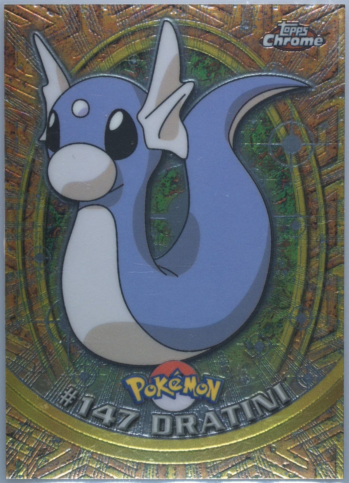 Dratini (147) 2000 Topps Chrome Pokemon T.V.