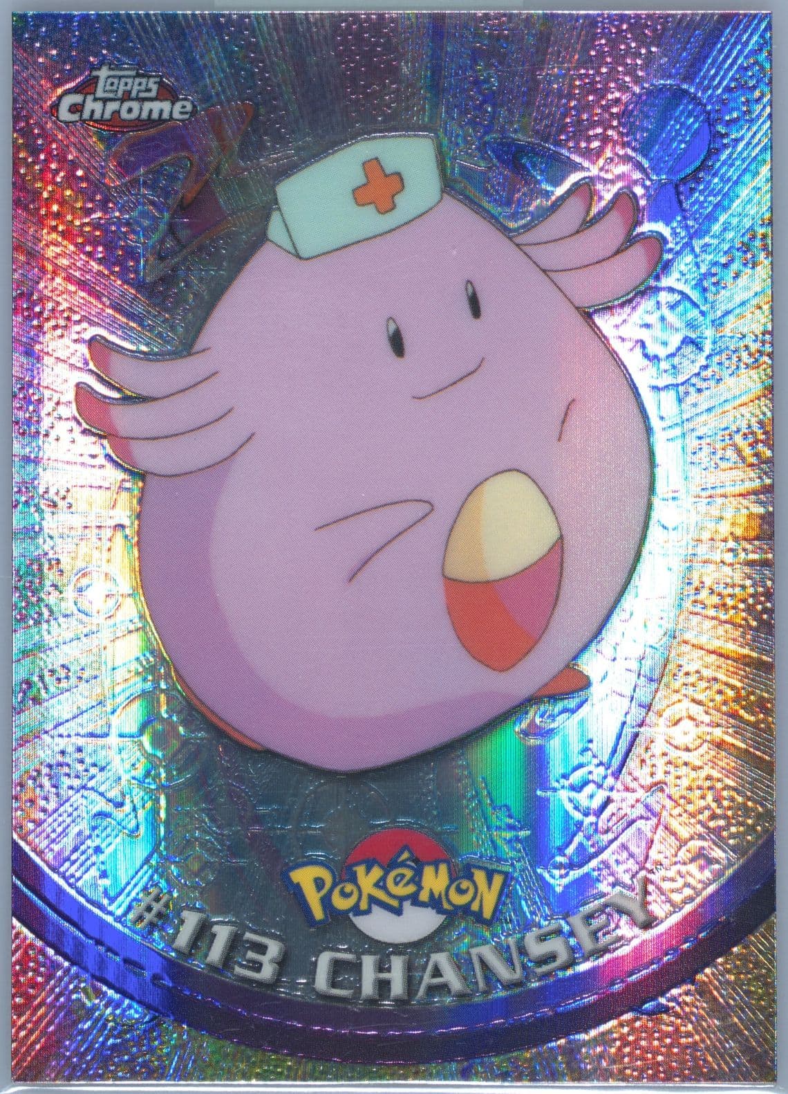 Chansey Spectra (113) 2000 Topps Chrome Pokemon T.V.