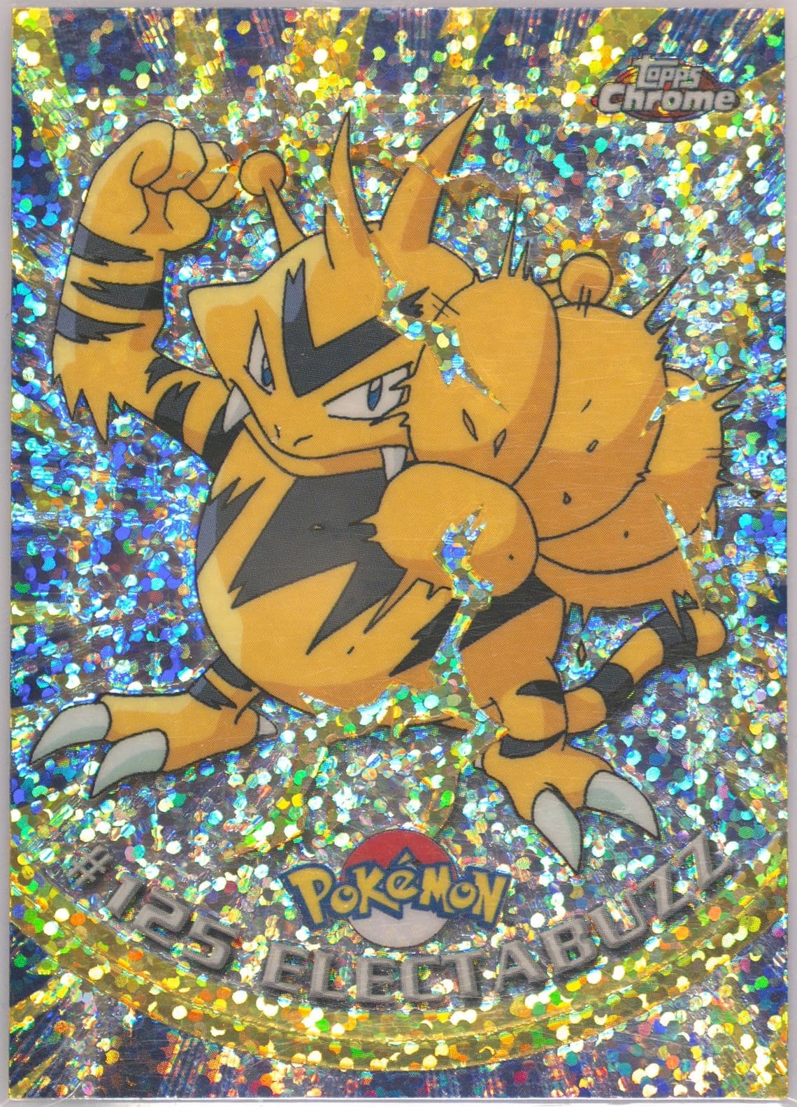 Electabuzz Sparkle (125) 2000 Topps Chrome Pokemon T.V.