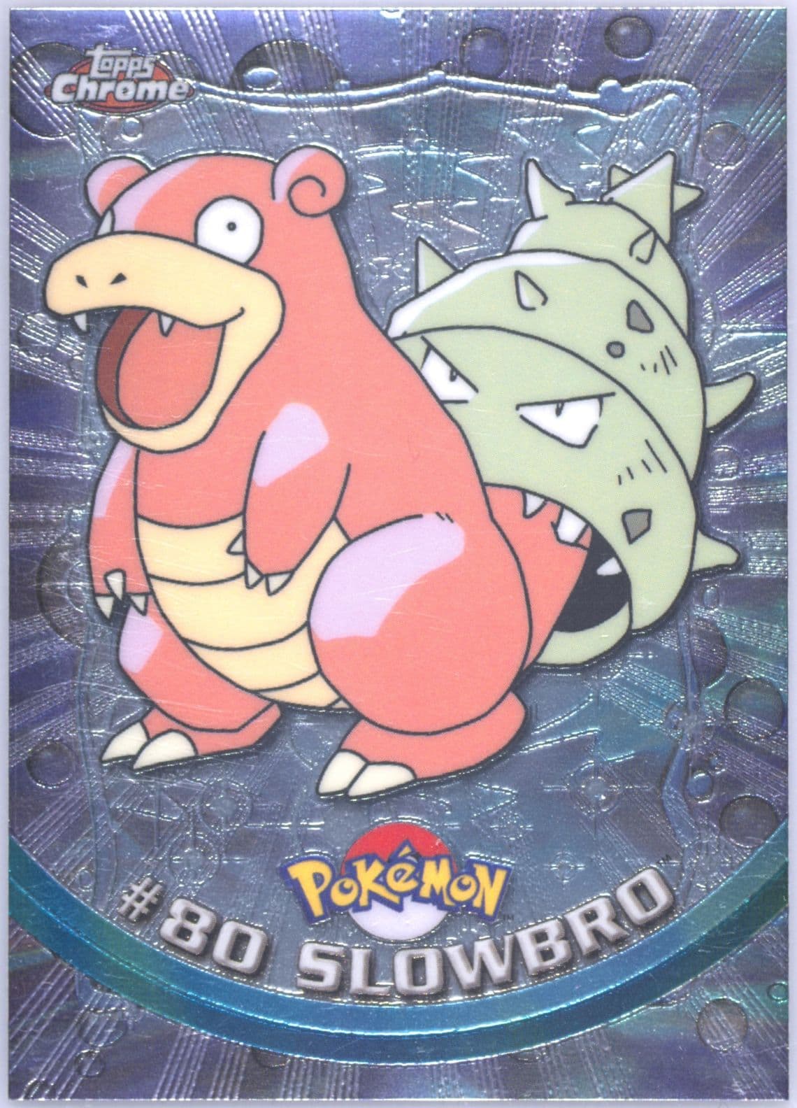 Slowbro (80) 2000 Topps Chrome Pokemon T.V.