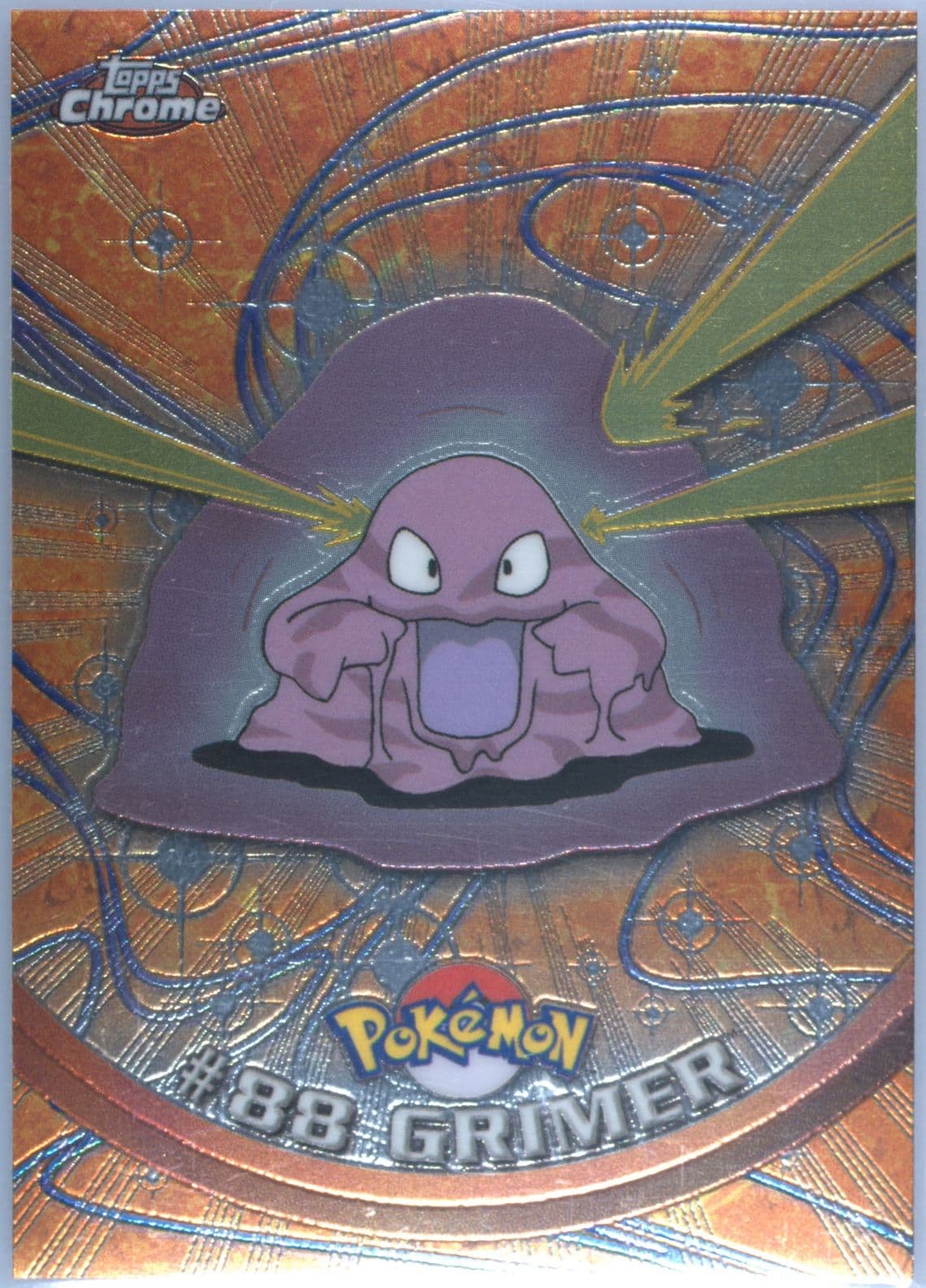 Grimer (88) 2000 Topps Chrome Pokemon T.V.