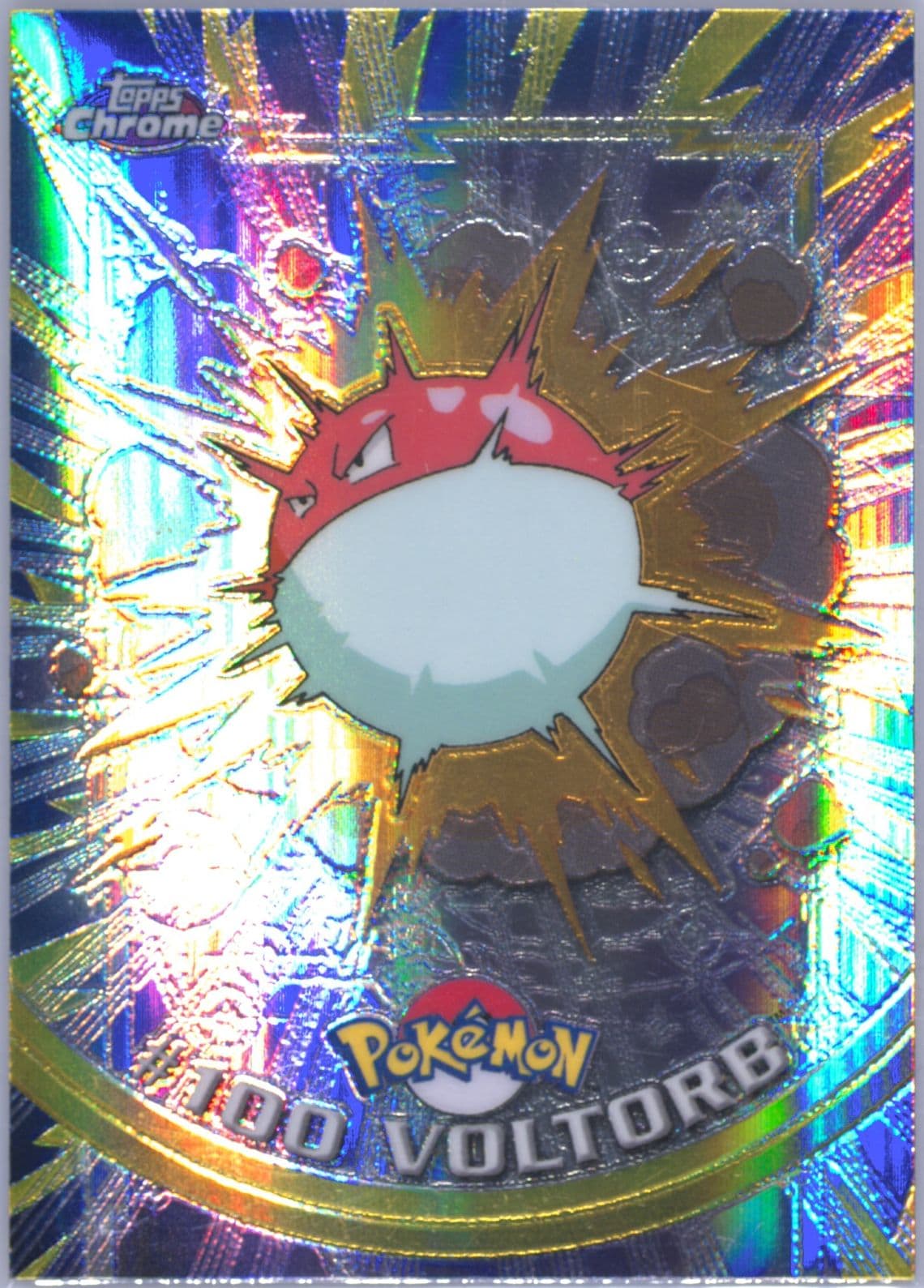 Voltorb Spectra (100) 2000 Topps Chrome Pokemon T.V.