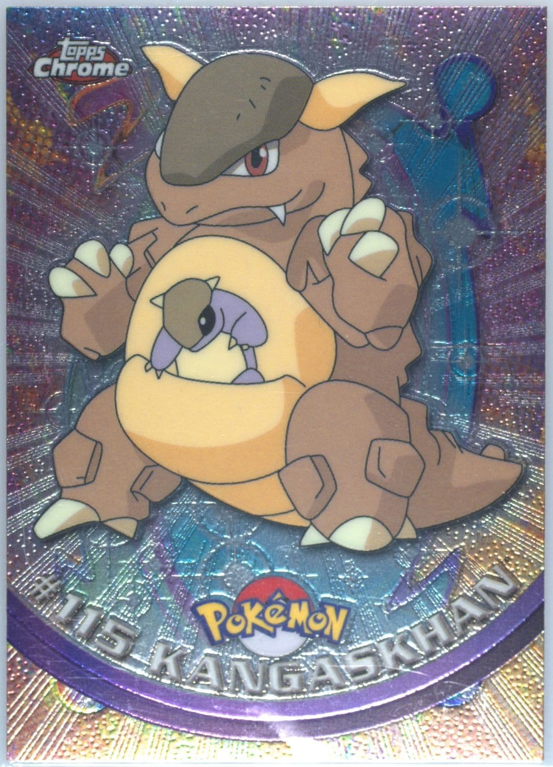 Kangaskhan (115) 2000 Topps Chrome Pokemon T.V.
