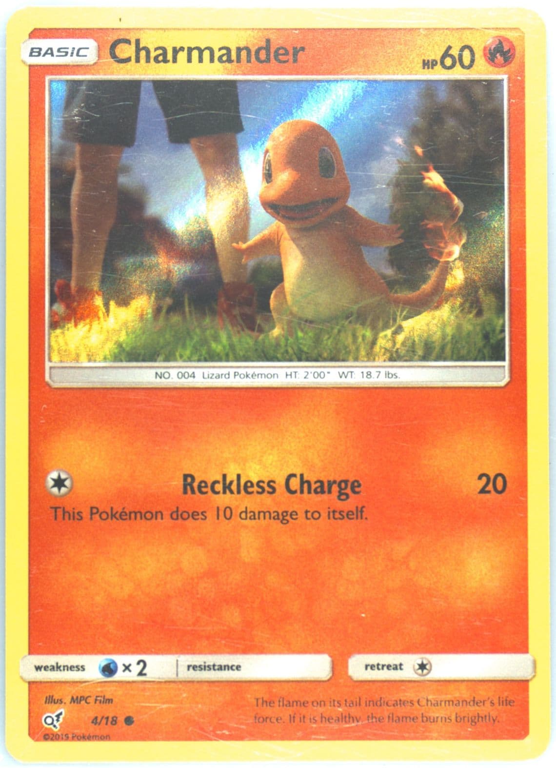 Charmander-Holo (4) 2019 Pokemon Sun & Moon Detective Pikachu