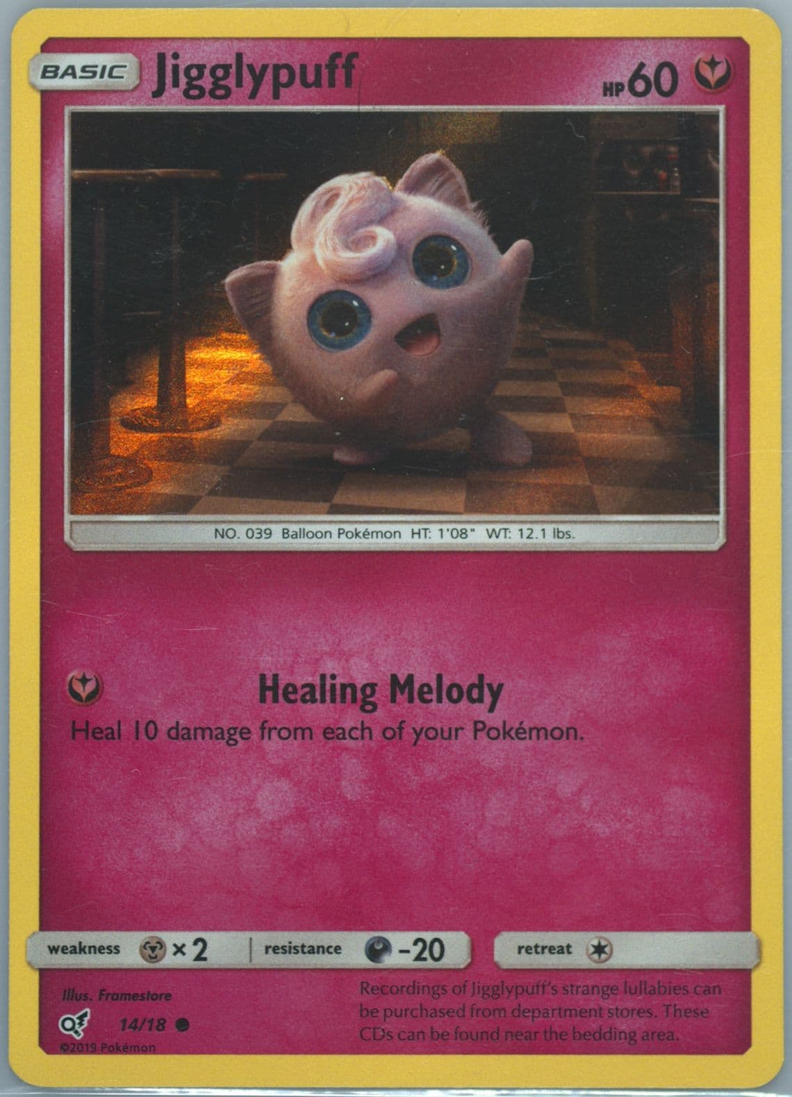 Jigglypuff-Holo (14) 2019 Pokemon Sun & Moon Detective Pikachu