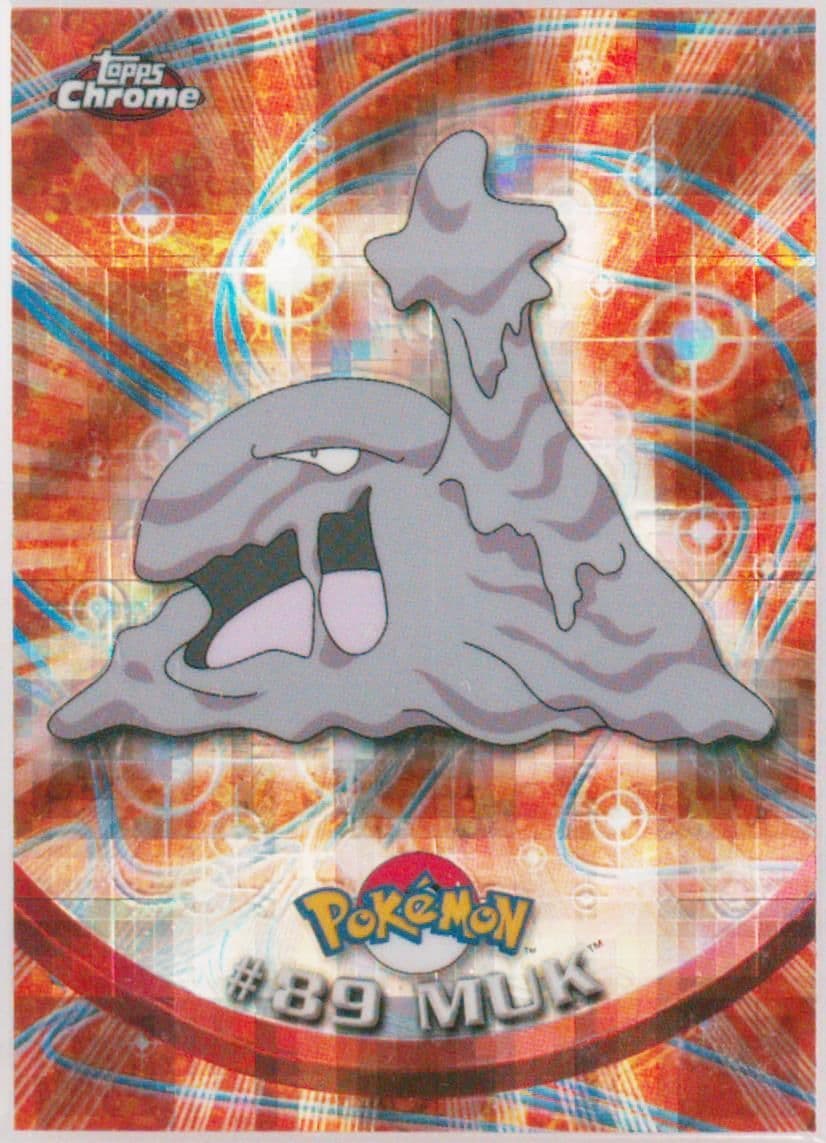 Muk Tekno (89) 2000 Topps Chrome Pokemon T.V.