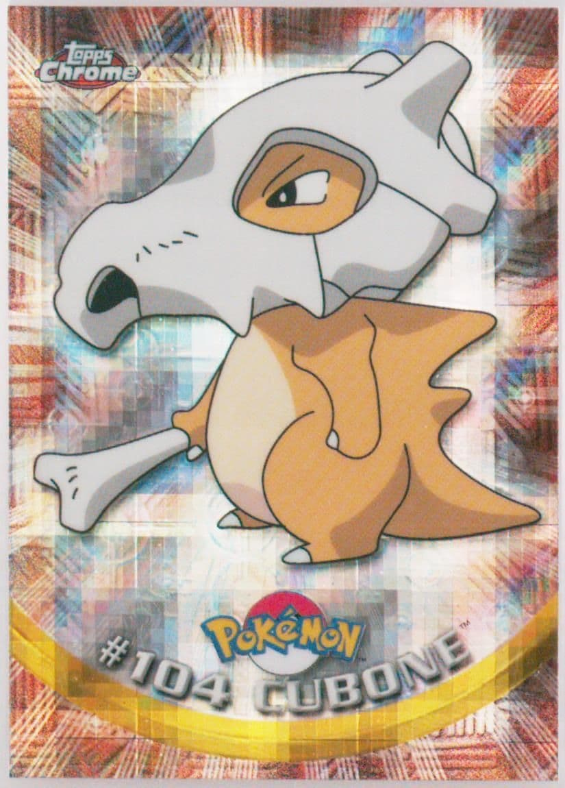 Cubone Tekno (104) 2000 Topps Chrome Pokemon T.V.