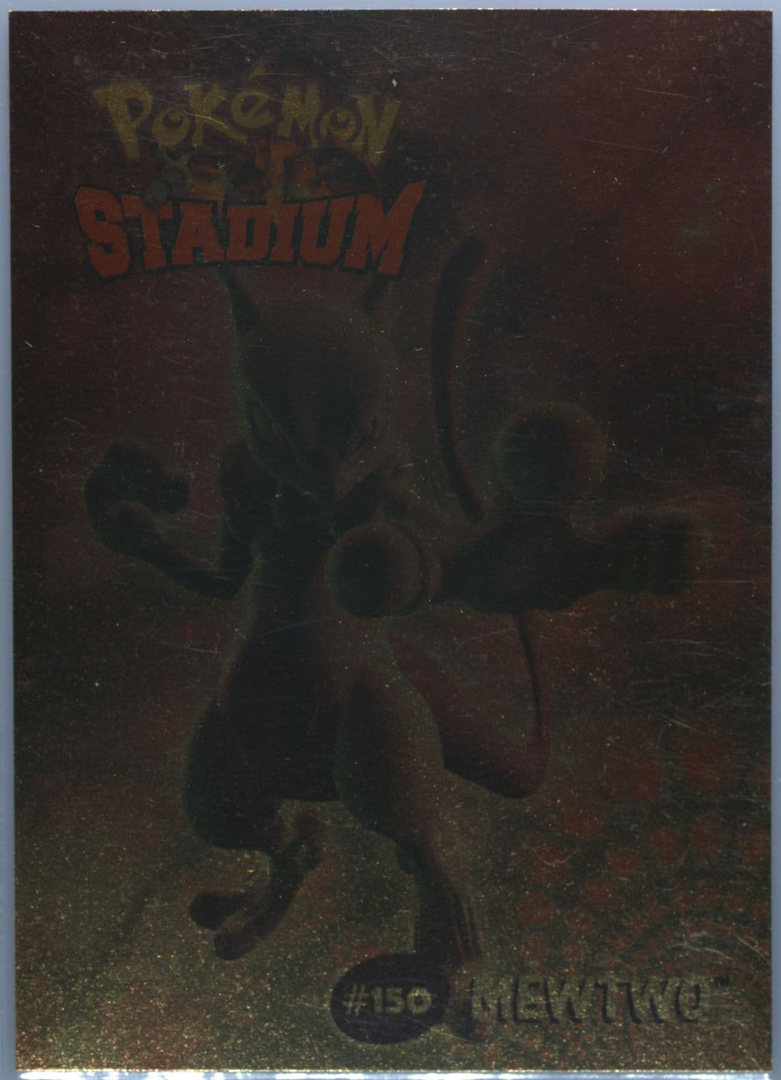 Mewtwo (8) 2000 Danone Pokemon Stadium Tip Shiny