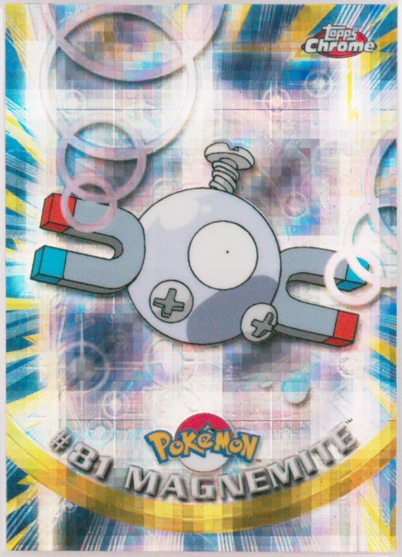 Magnemite Tekno (81) 2000 Topps Chrome Pokemon T.V.