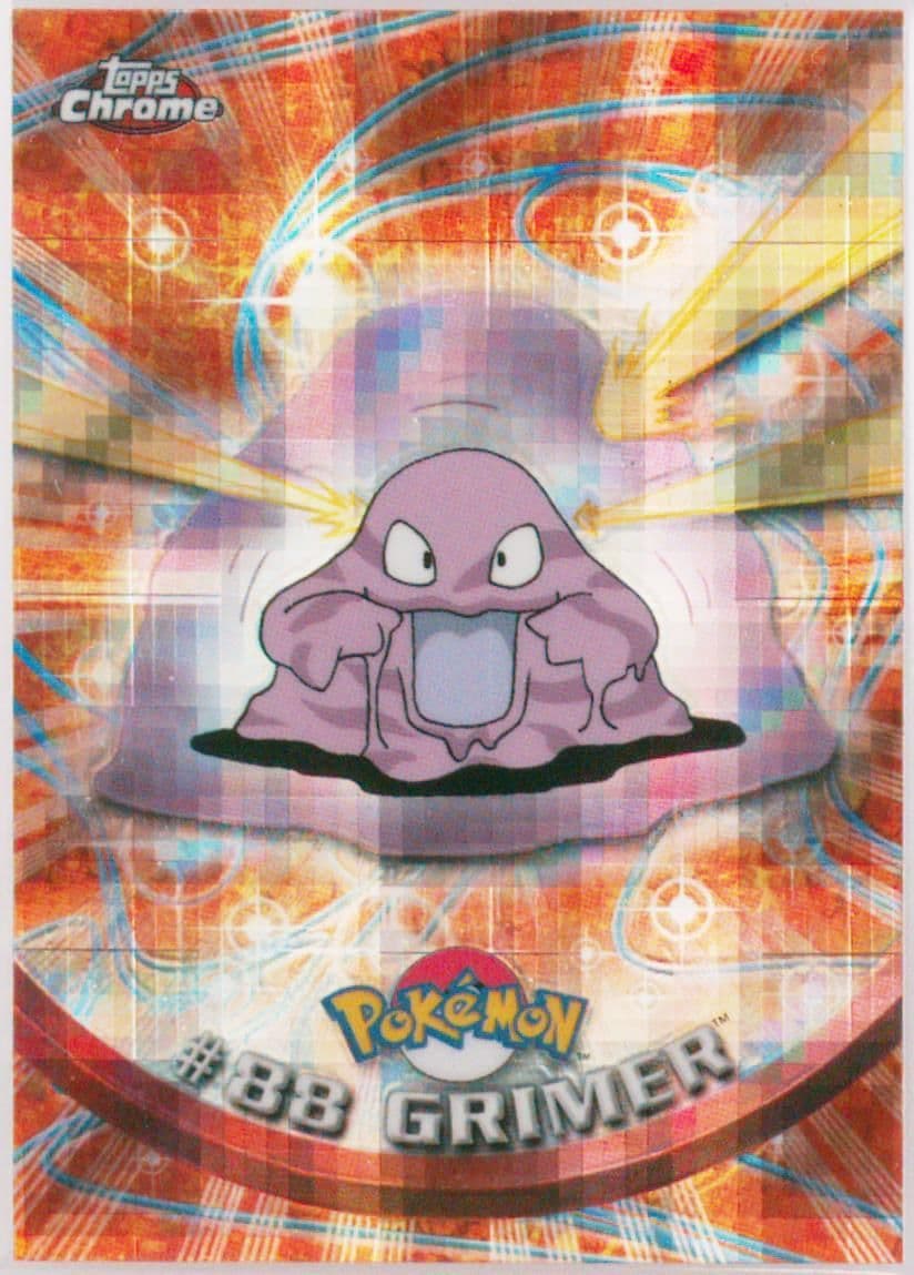 Grimer Tekno (88) 2000 Topps Chrome Pokemon T.V.