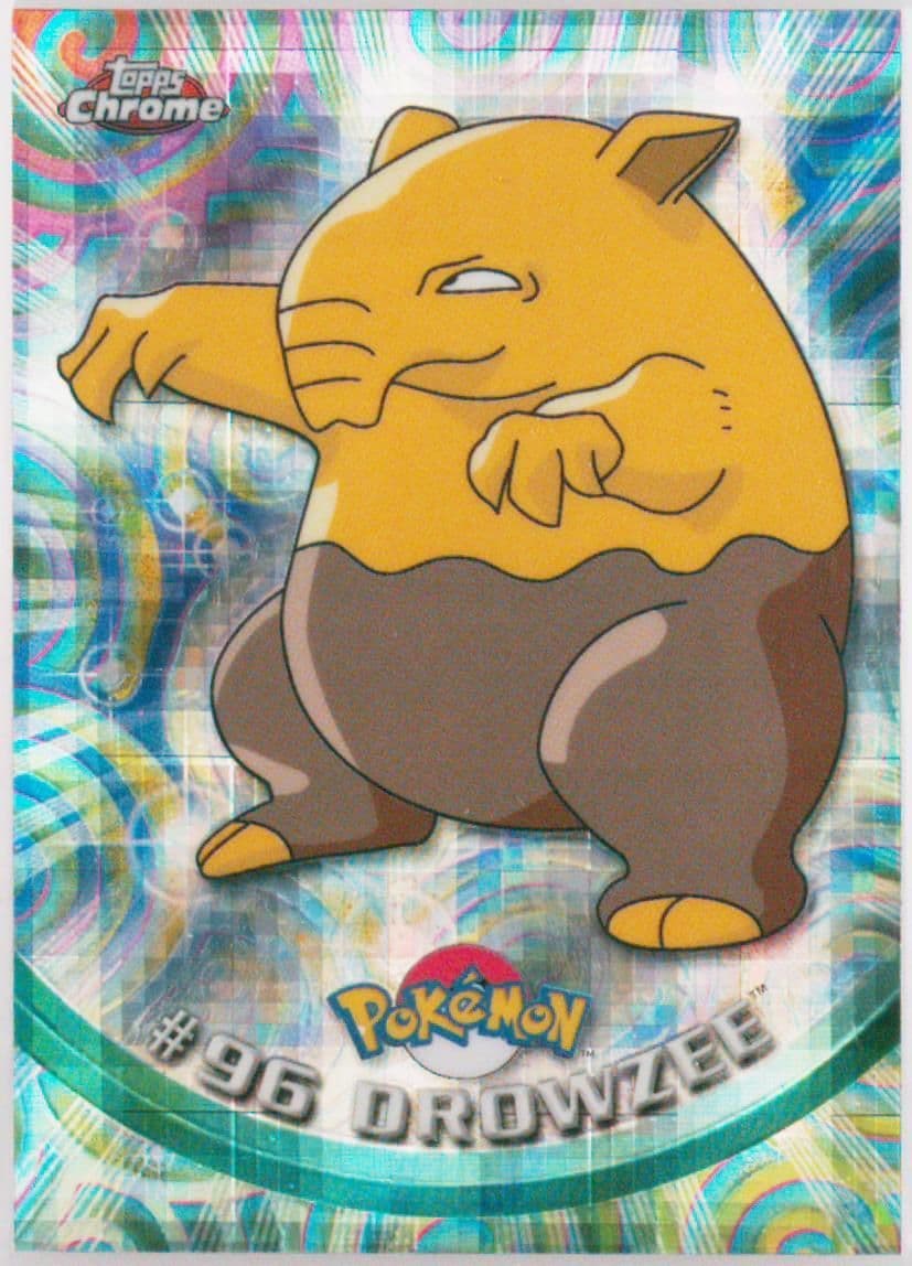 Drowzee Tekno (96) 2000 Topps Chrome Pokemon T.V.