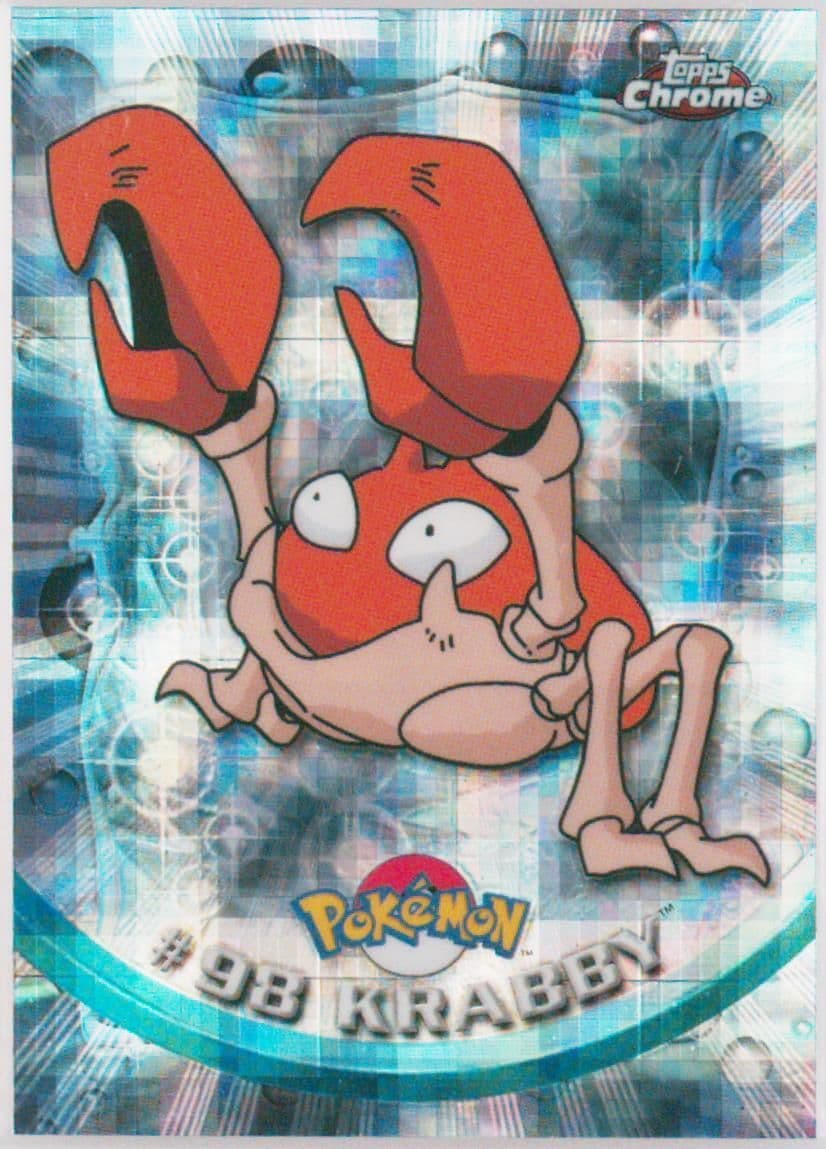 Krabby Tekno (98) 2000 Topps Chrome Pokemon T.V.