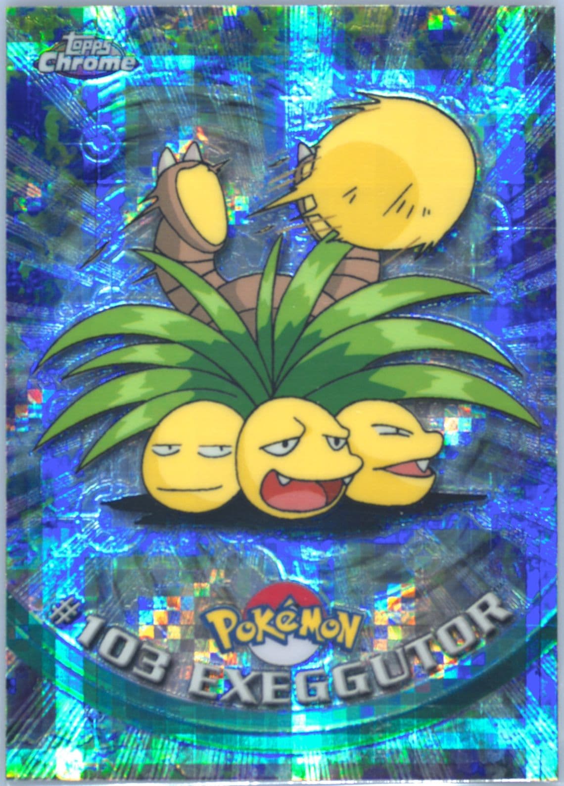 Exeggutor Tekno (103) 2000 Topps Chrome Pokemon T.V.