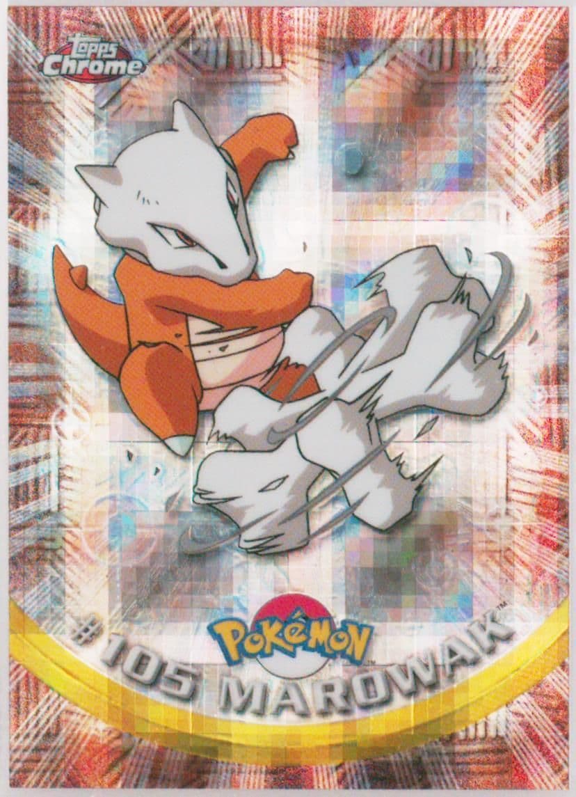 Marowak Tekno (105) 2000 Topps Chrome Pokemon T.V.