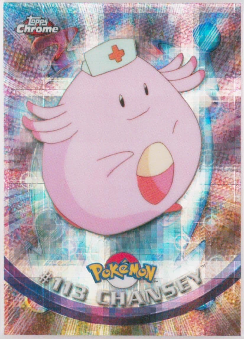 Chansey Tekno (113) 2000 Topps Chrome Pokemon T.V.