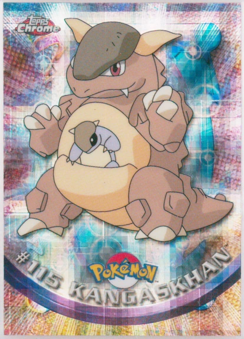 Kangaskhan Tekno (115) 2000 Topps Chrome Pokemon T.V.