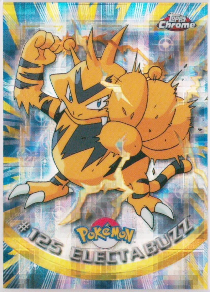 Electabuzz Tekno (125) 2000 Topps Chrome Pokemon T.V.
