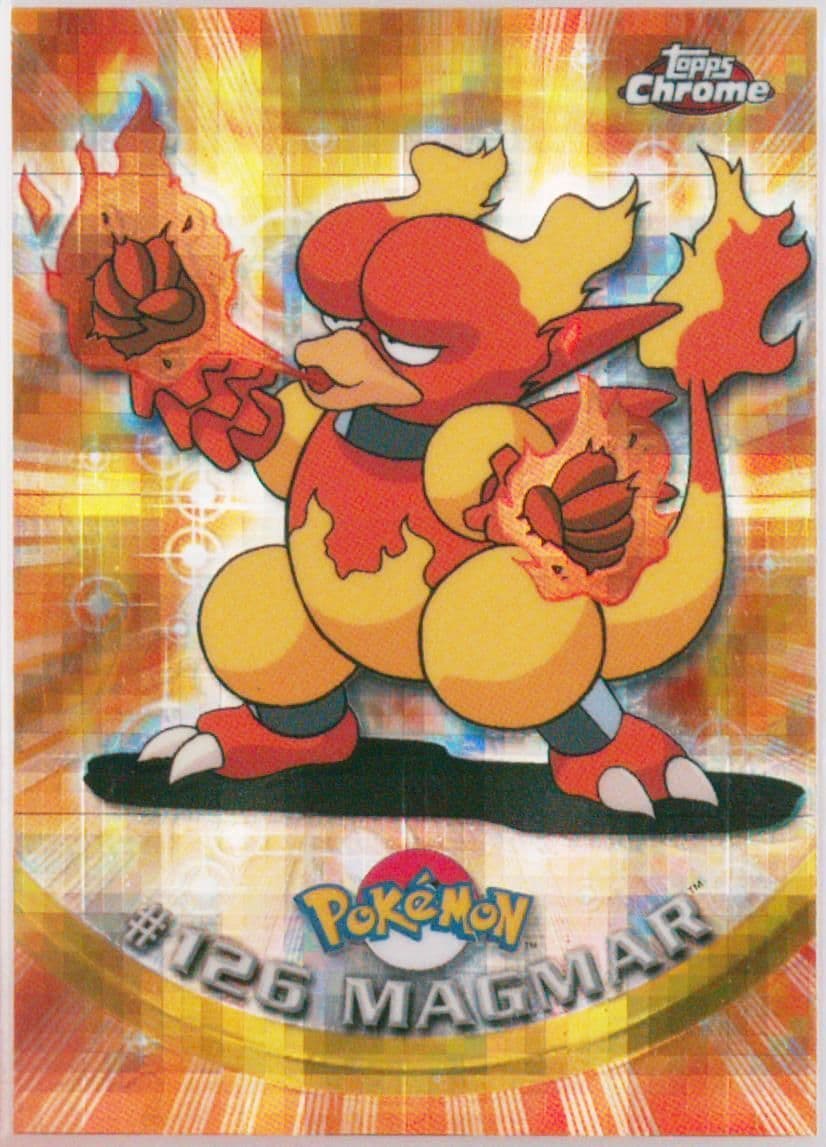 Magmar Tekno (126) 2000 Topps Chrome Pokemon T.V.