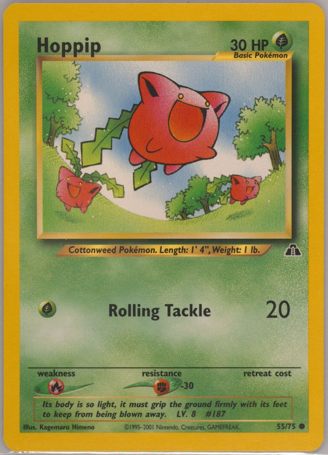 Hoppip (55) 2001 Pokemon Neo Discovery