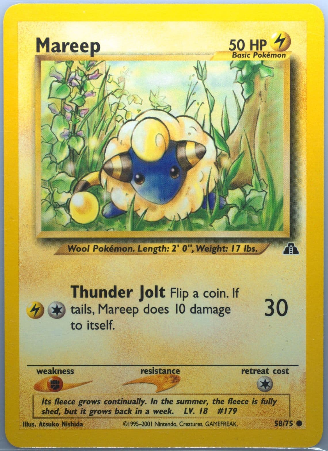 Mareep (58) 2001 Pokemon Neo Discovery