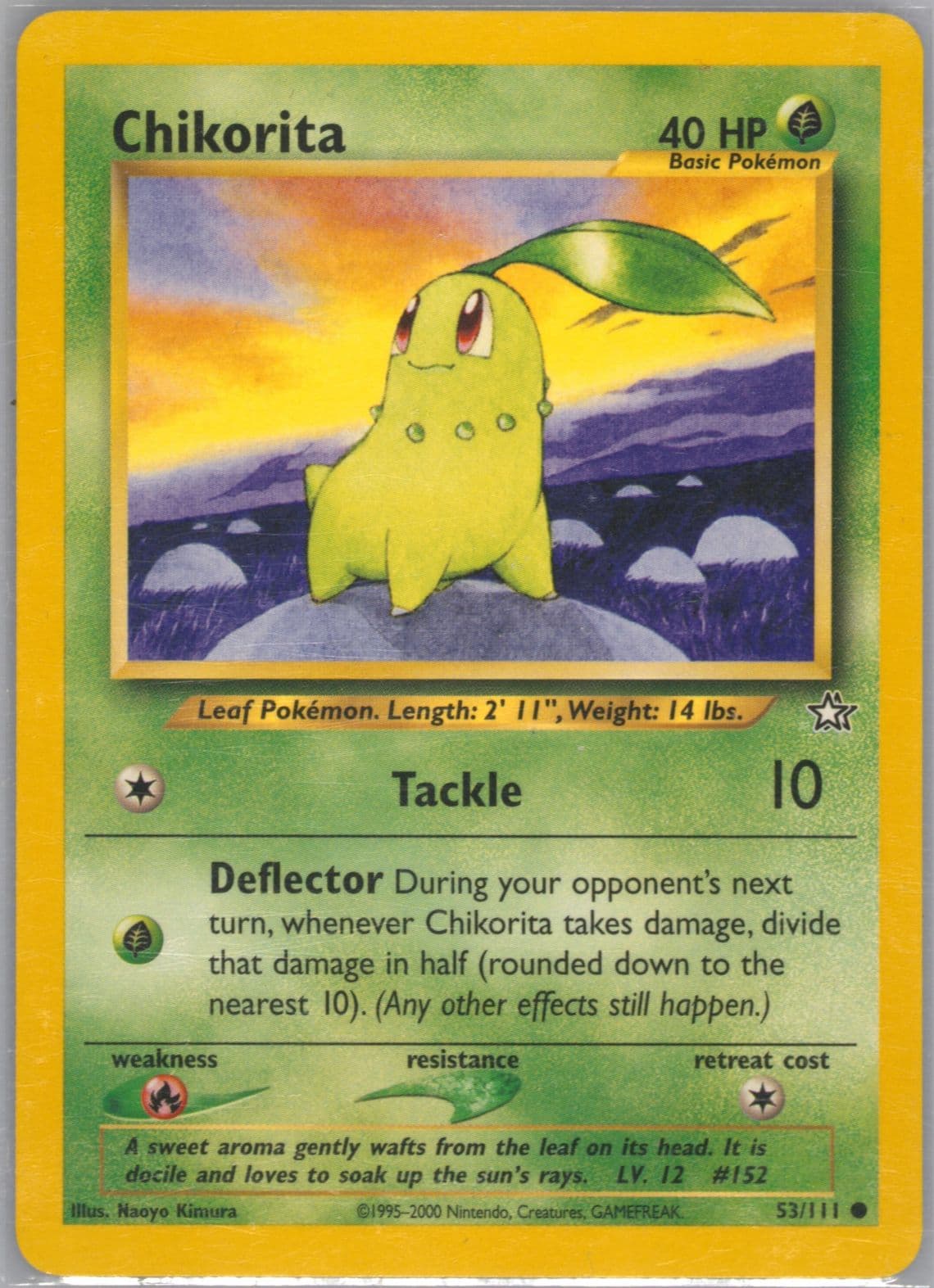 Chikorita (53) 2000 Pokemon Neo Genesis