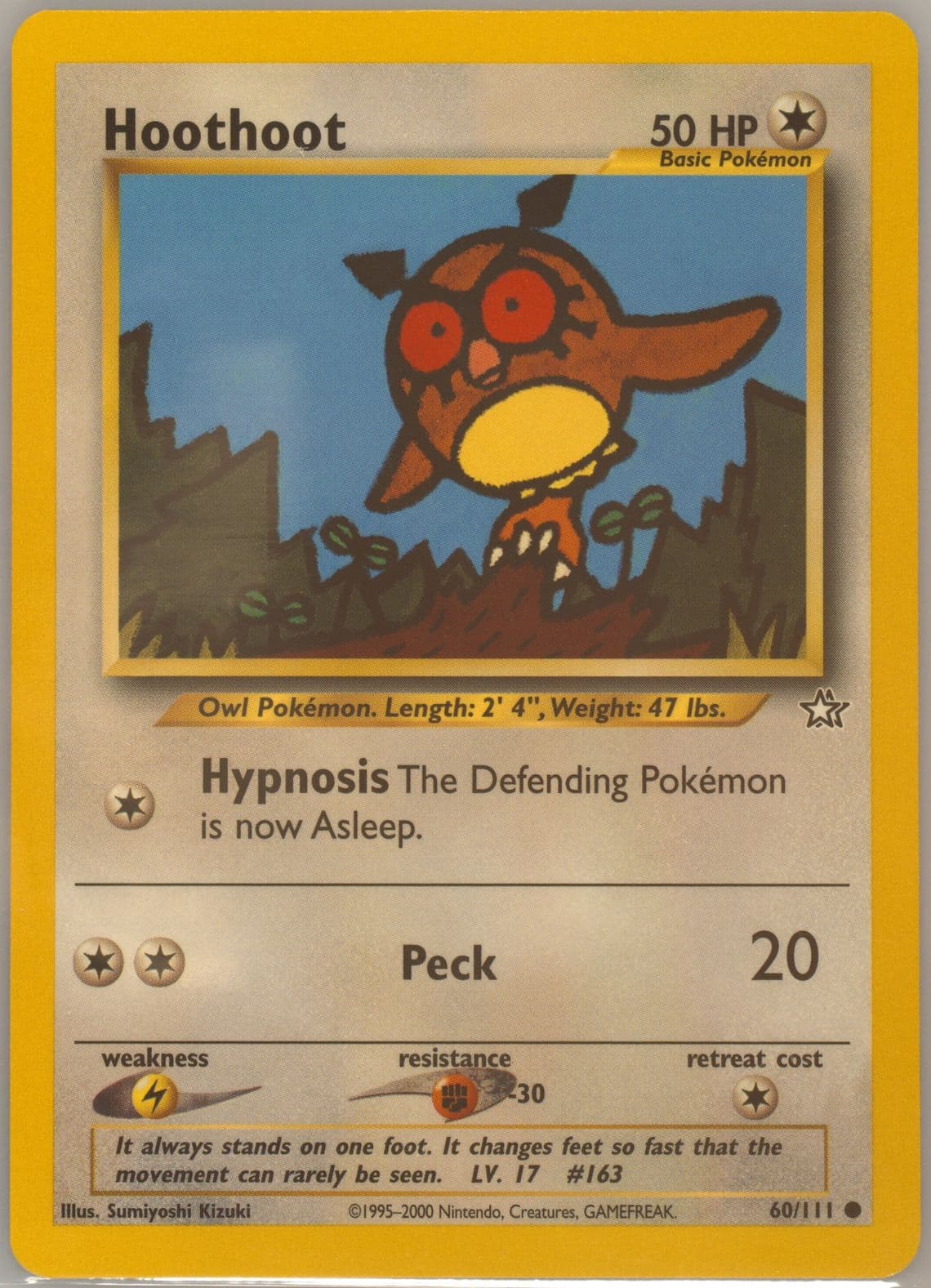 Hoothoot (60) 2000 Pokemon Neo Genesis