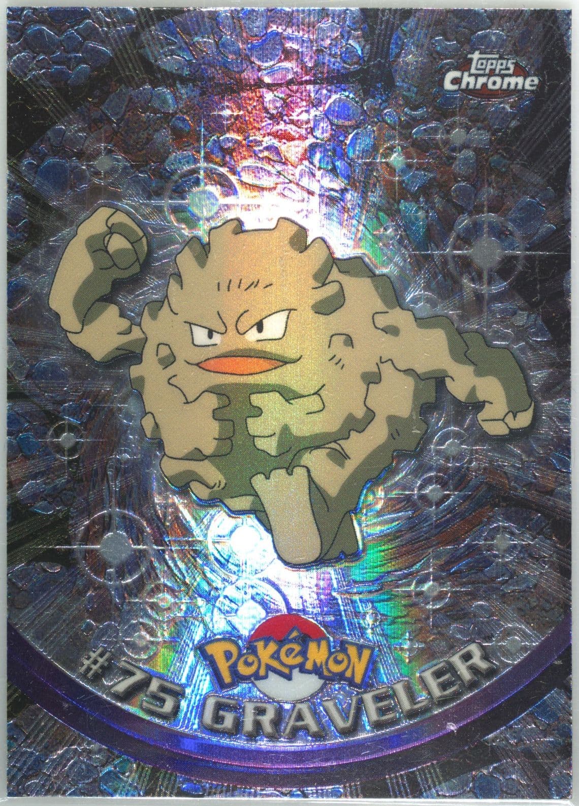 Graveler Spectra (75) 2000 Topps Chrome Pokemon T.V.