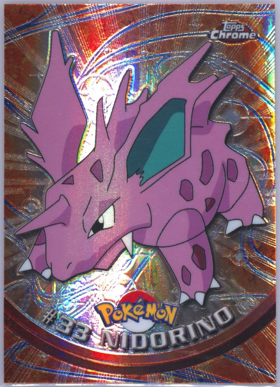 Nidorino Spectra (33) 2000 Topps Chrome Pokemon T.V.