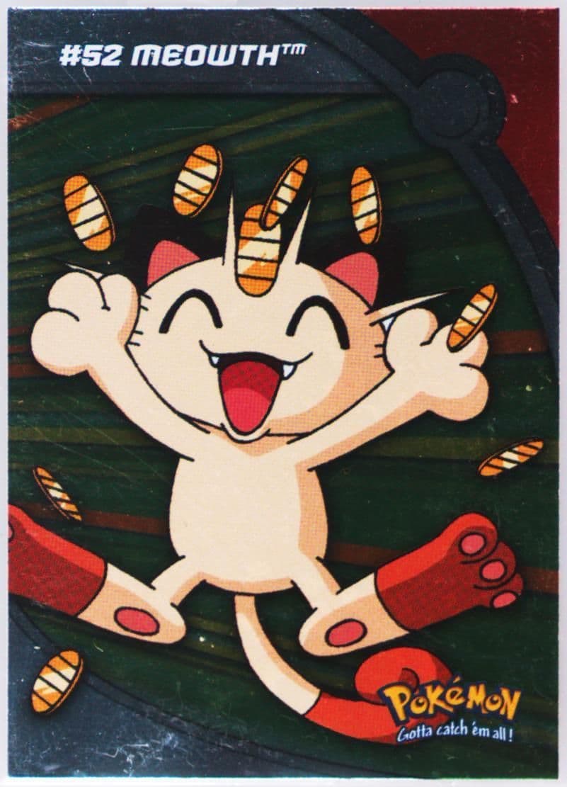 Meowth Foil (HV9) 2000 Topps Pokemon TV Animation Series 3 Heroes & Villains