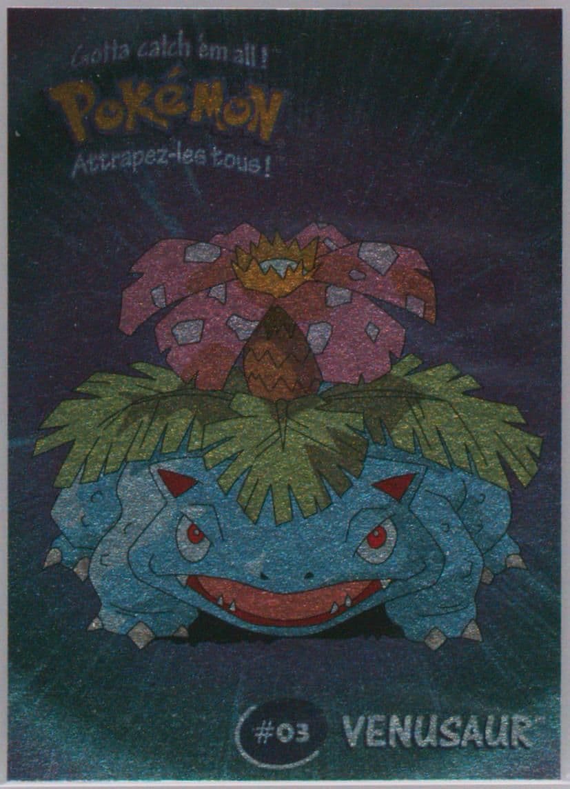 Venusaur (1) 2000 Danone Pokemon Stadium Tip Shiny