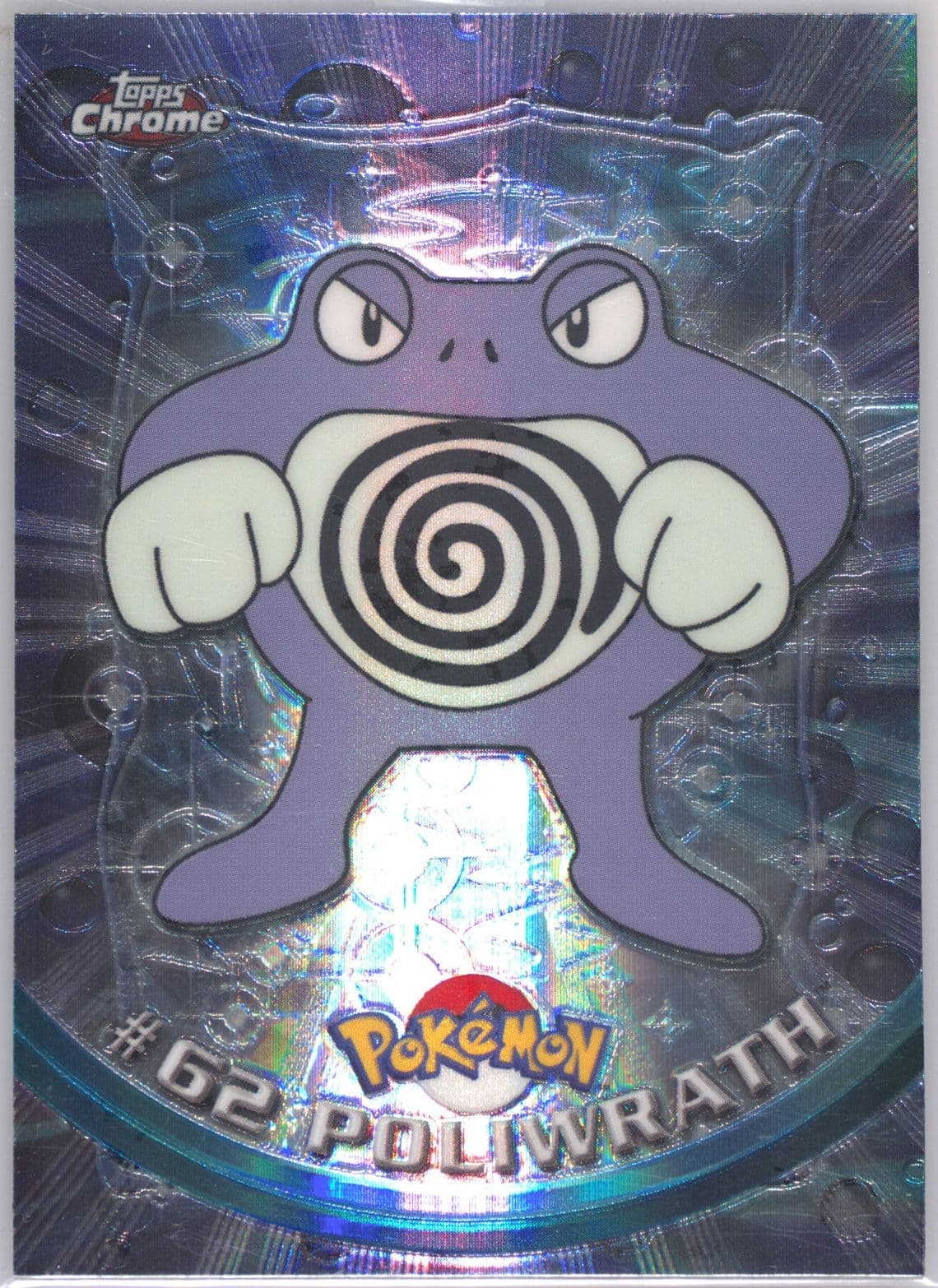 Poliwrath Spectra (62) 2000 Topps Chrome Pokemon T.V.