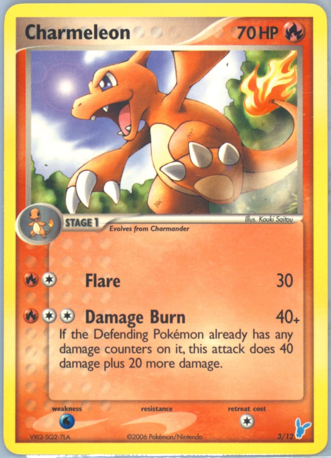 Charmeleon (3) 2006 Pokemon EX Trainer Kit 2 Minun Half Deck