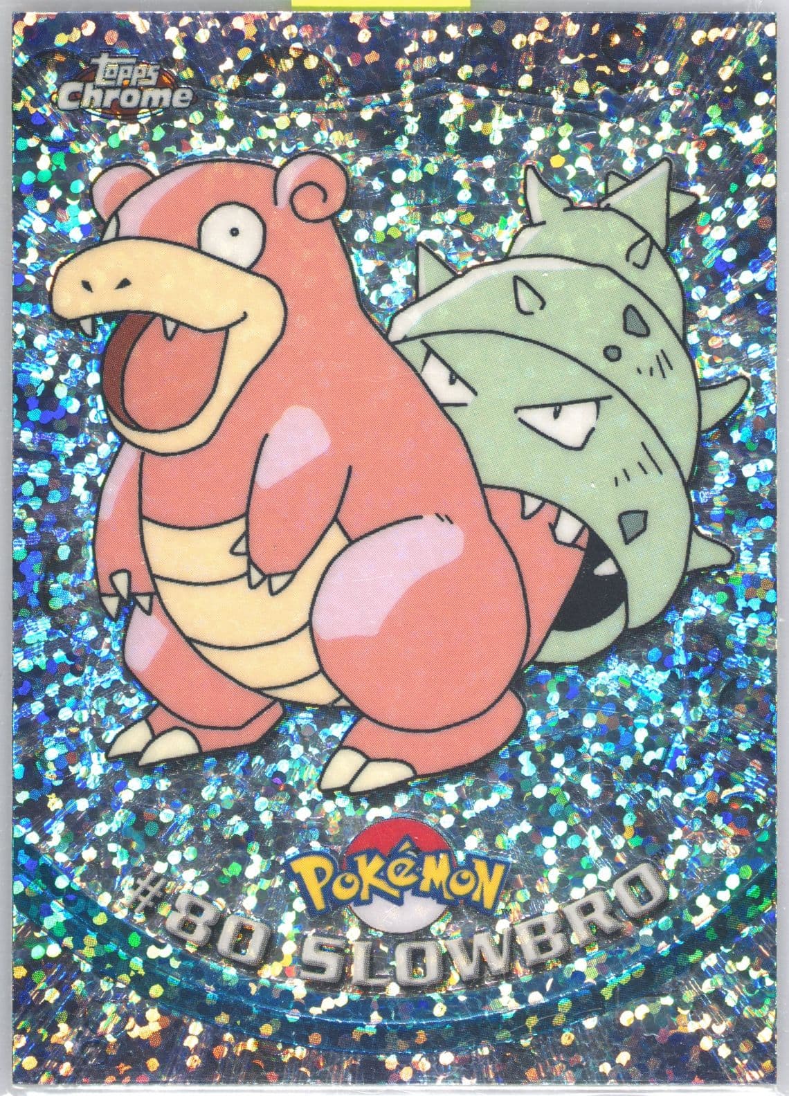 Slowbro Sparkle (80) 2000 Topps Chrome Pokemon T.V.