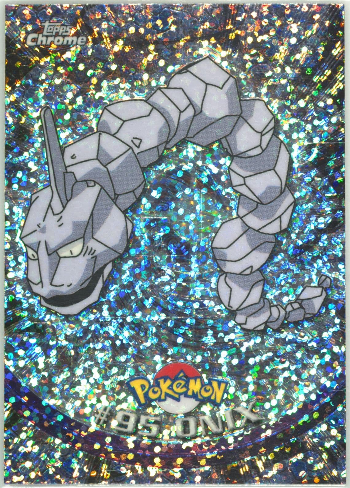 Onix Sparkle (95) 2000 Topps Chrome Pokemon T.V.