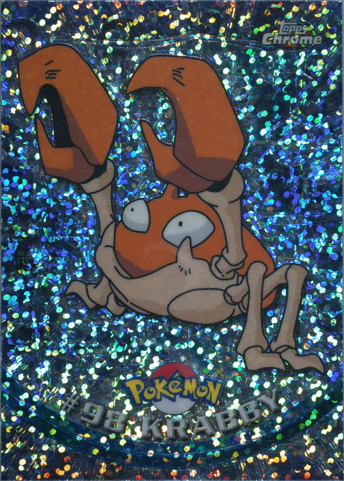 Krabby Sparkle (98) 2000 Topps Chrome Pokemon T.V.