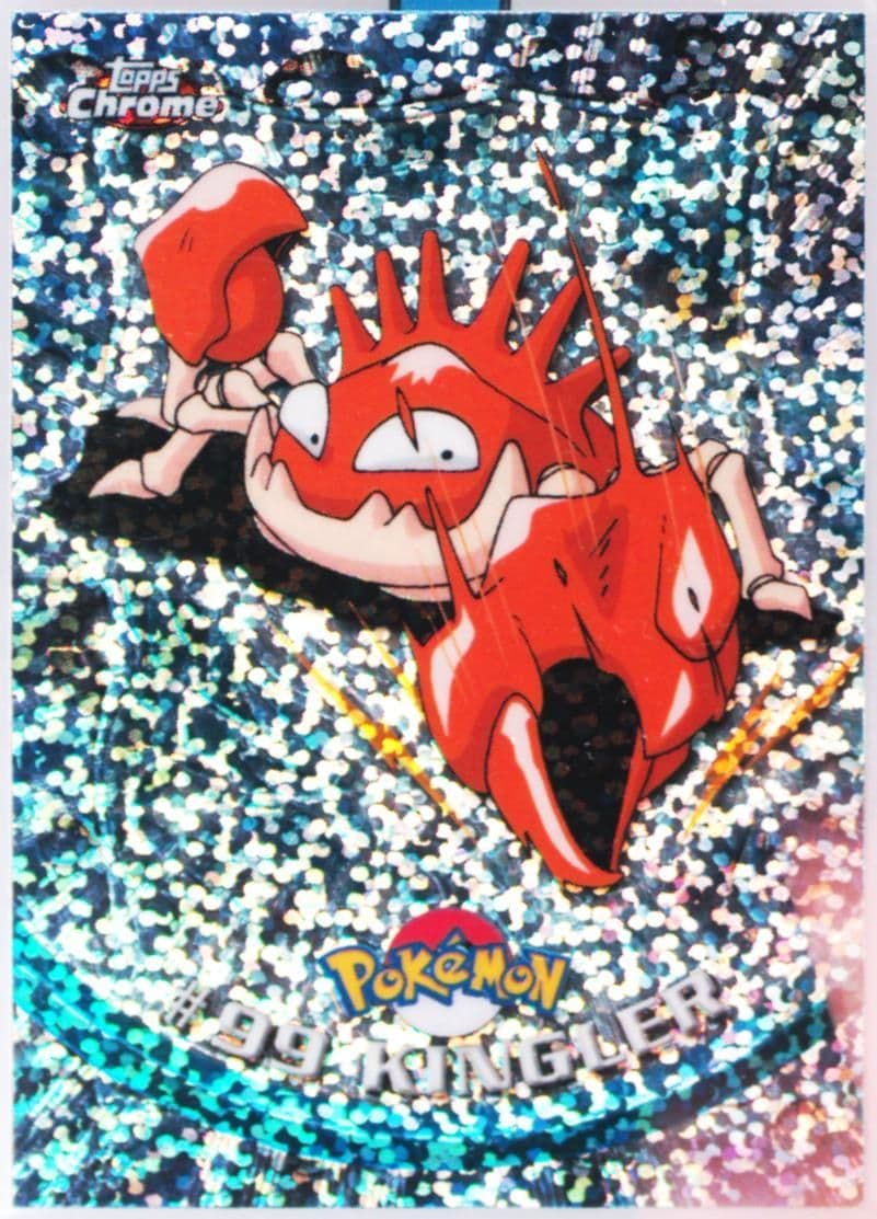 Kingler Sparkle (99) 2000 Topps Chrome Pokemon T.V.