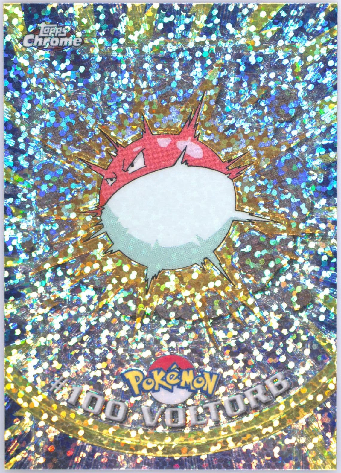 Voltorb Sparkle (100) 2000 Topps Chrome Pokemon T.V.