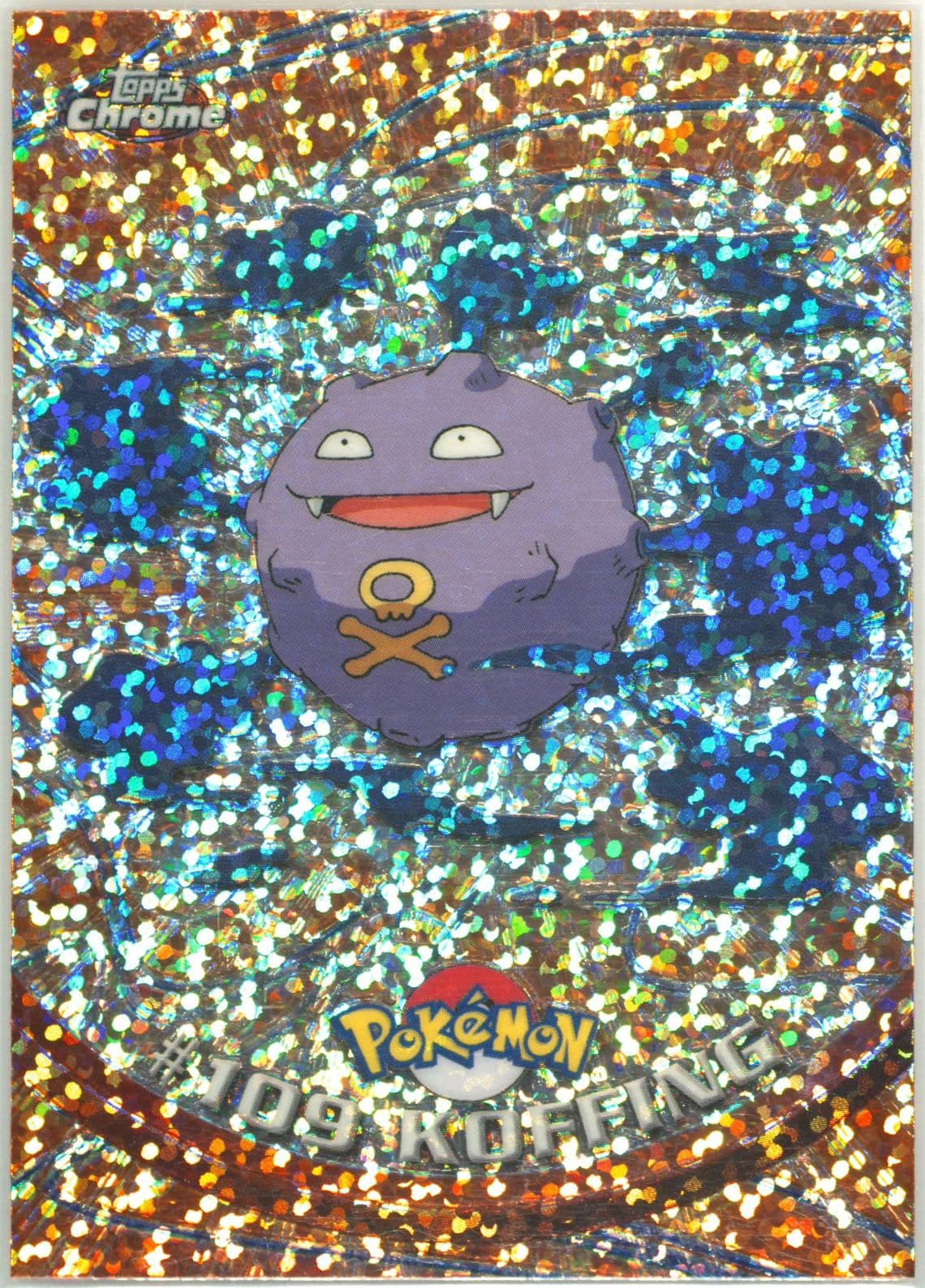 Koffing Sparkle (109) 2000 Topps Chrome Pokemon T.V.