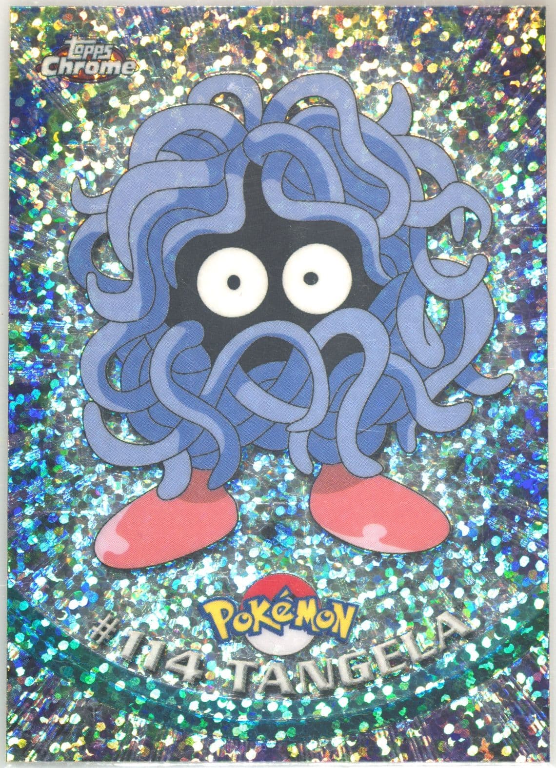 Tangela Sparkle (114) 2000 Topps Chrome Pokemon T.V.