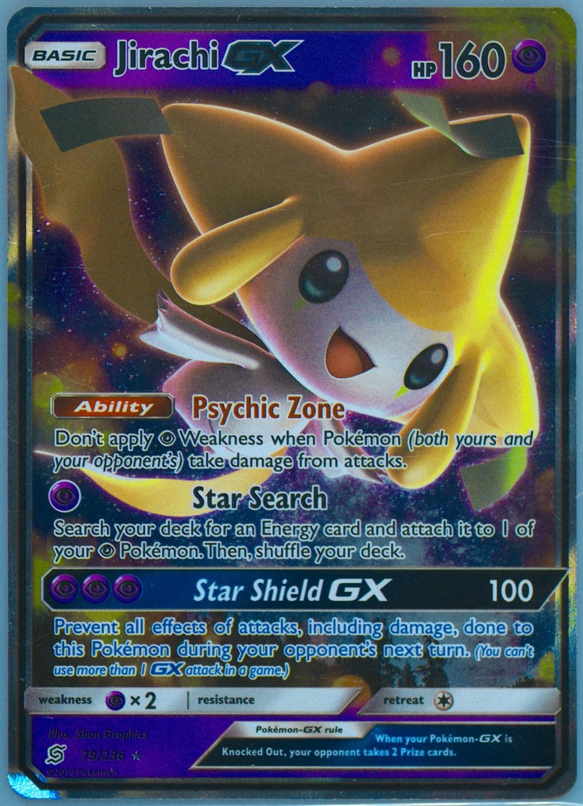 Jirachi GX (79) 2019 Pokemon Sun & Moon Unified Minds