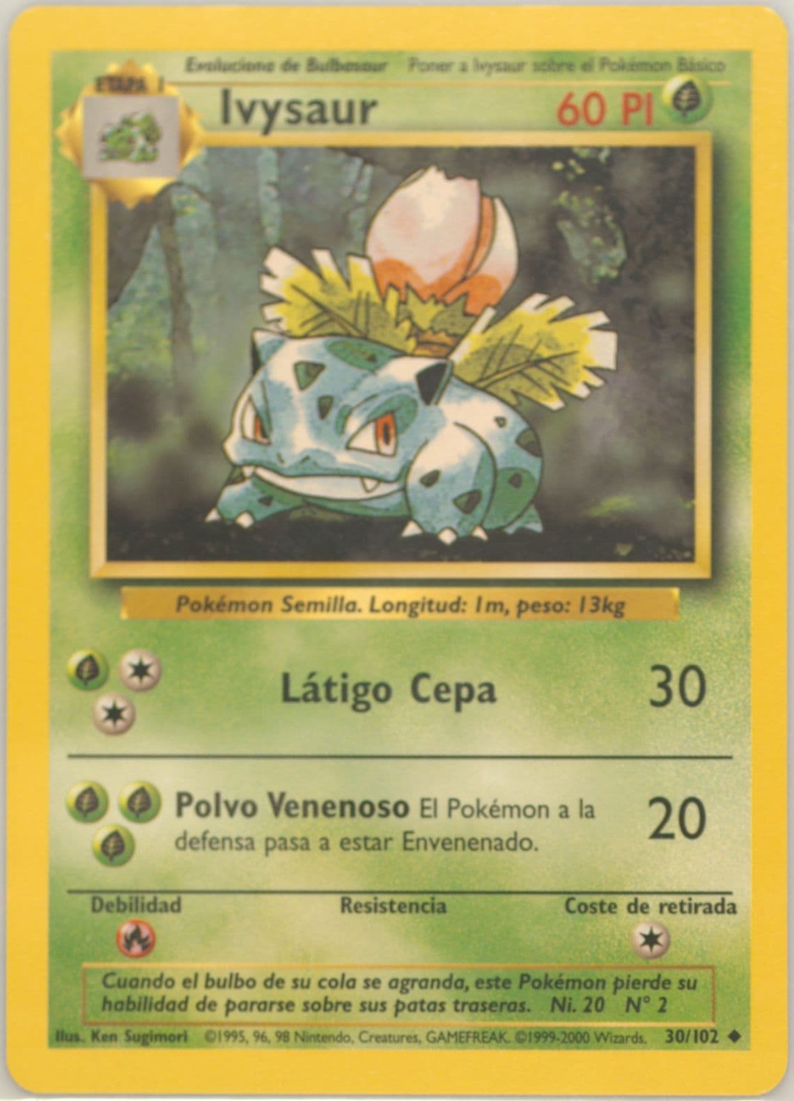 Ivysaur (30) 1999 Pokemon Spanish