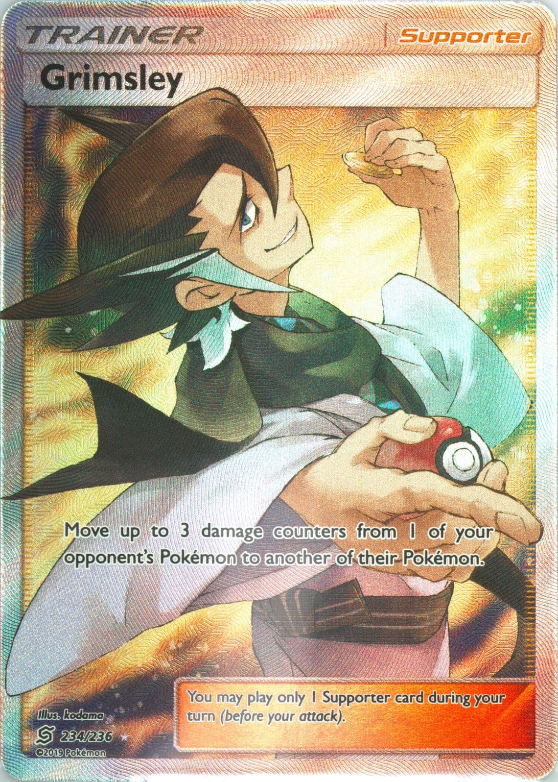 Full Art/Grimsley (234) 2019 Pokemon Sun & Moon Unified Minds
